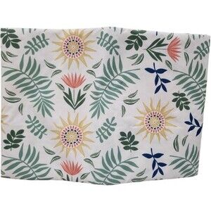 Printed Peva Vinyl Tablecloth, 52"x70" Oblong (4-6 people) LEAVES & FLOWERS, TL